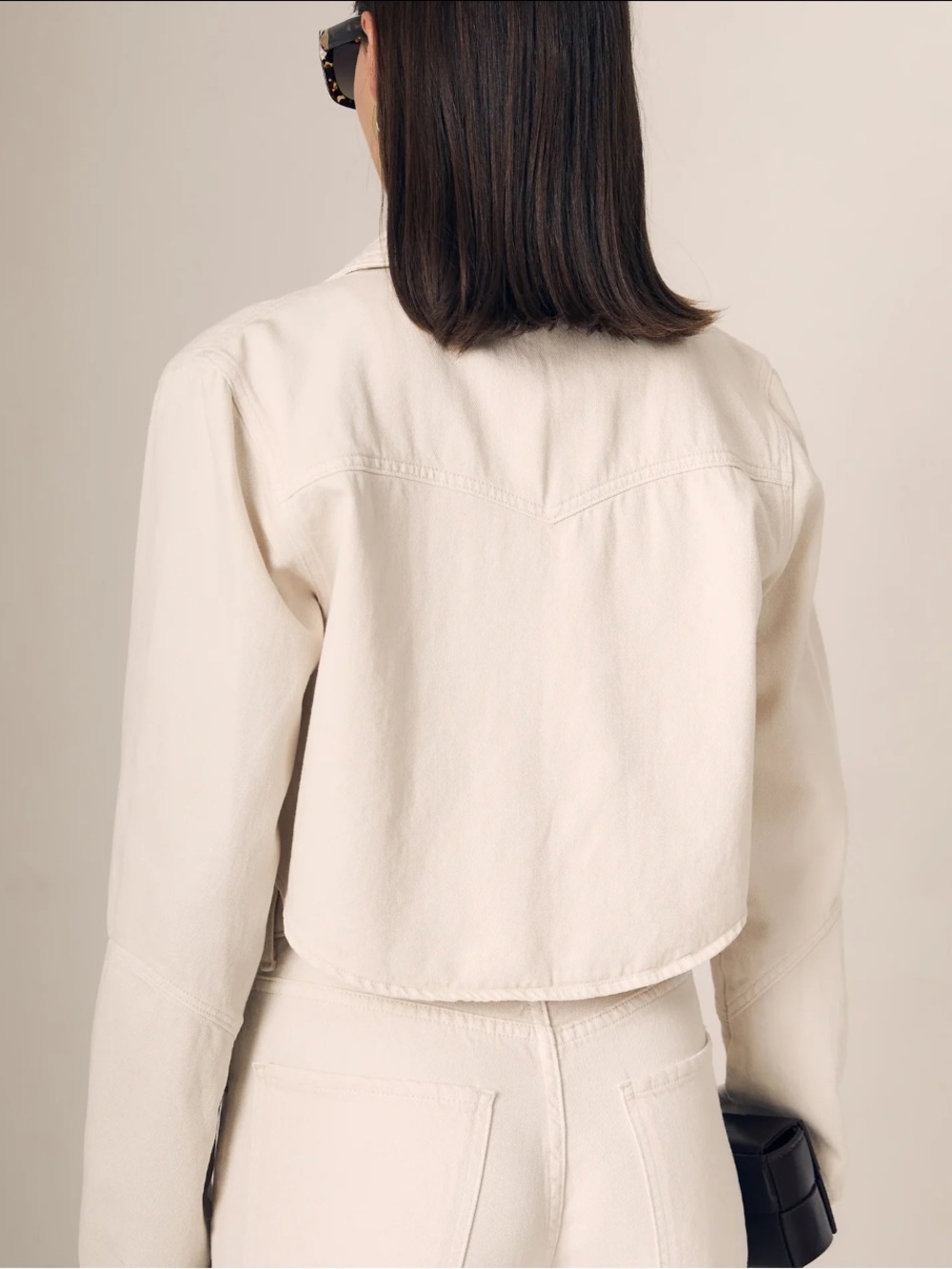 NWT Le Jean Swing Jacket in Bone XXS - Picture 8 of 15